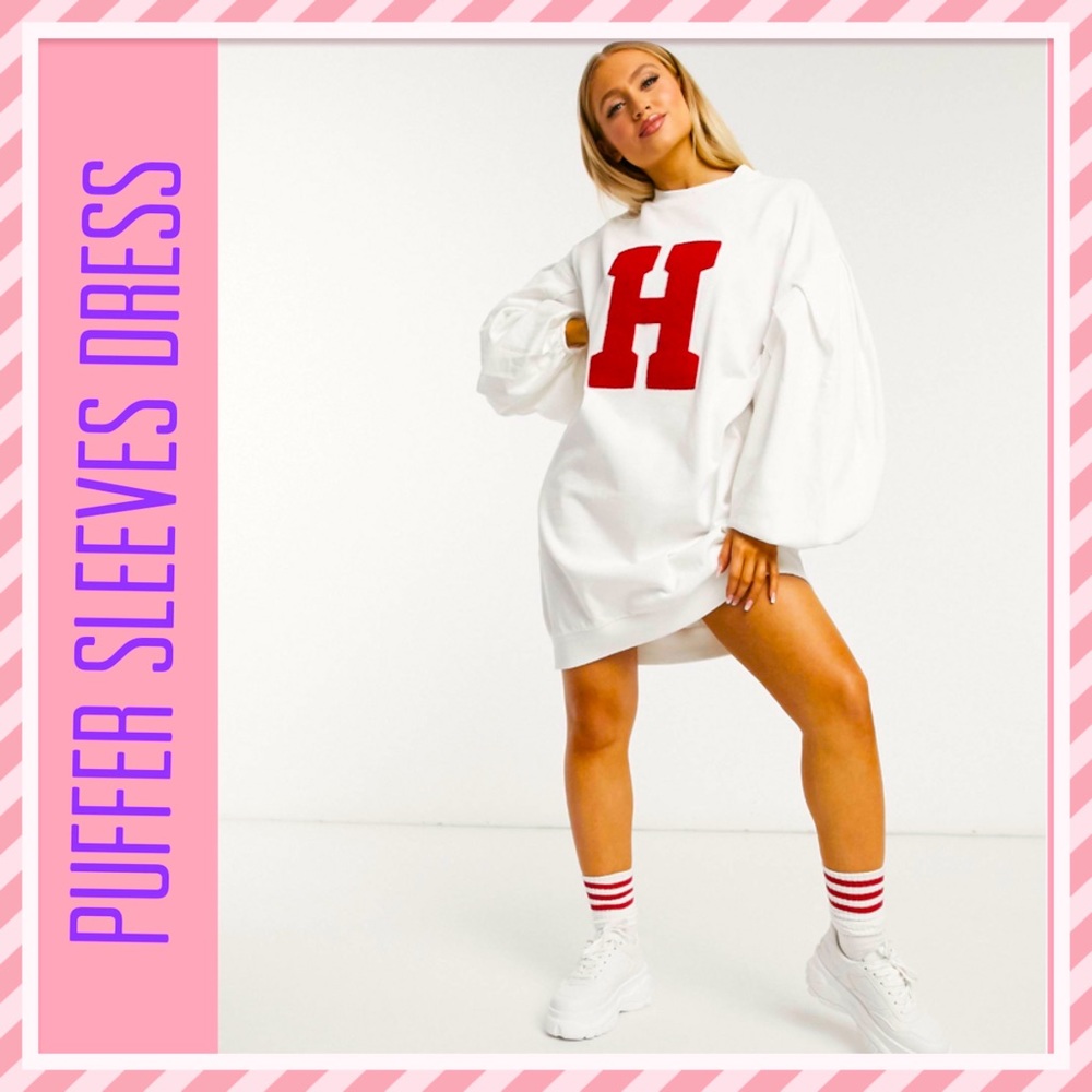 🌸Oversized Balloon Sleeve Dress🌸